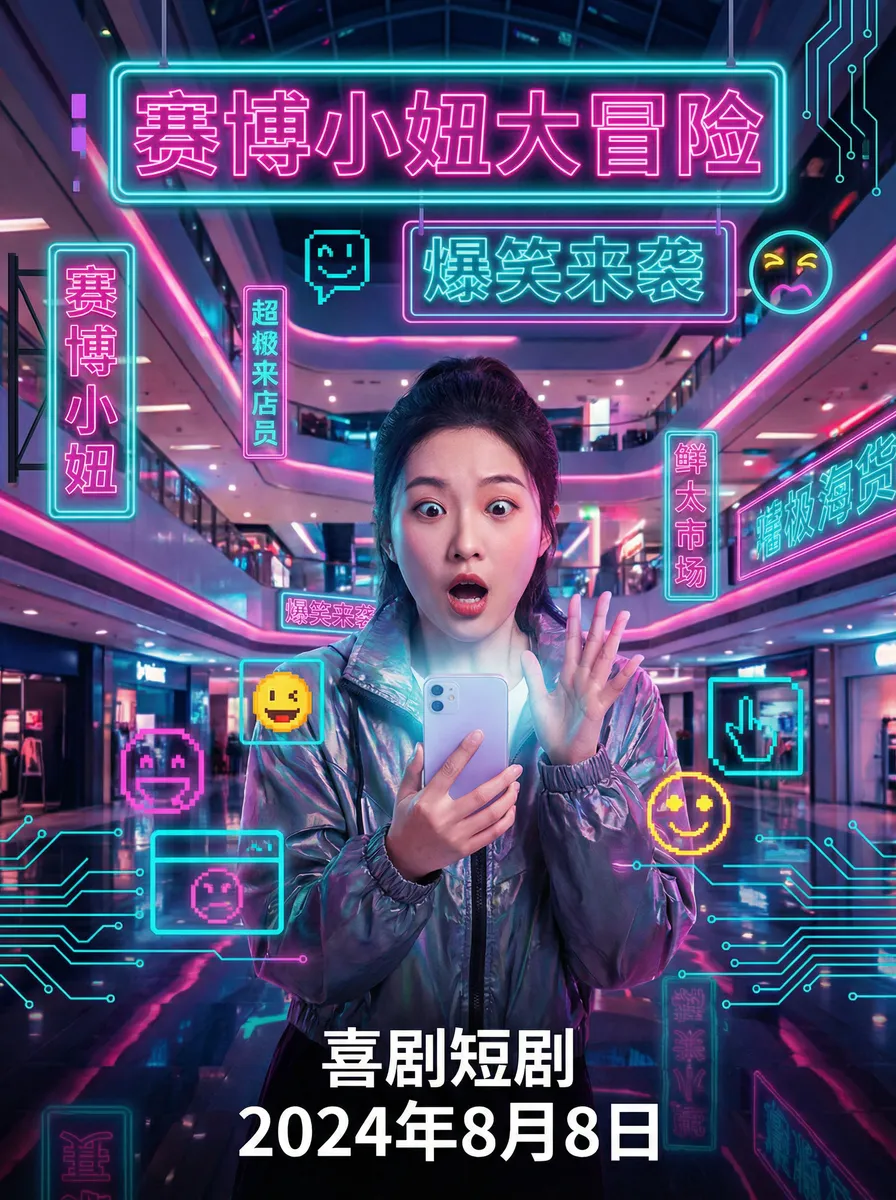 yinsese 淫妹妹导航色网址 搞笑喜剧短剧 - 赛博小妞大冒险海报